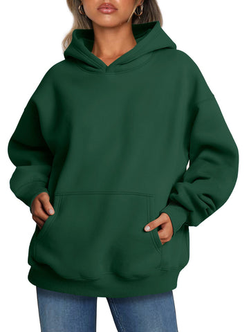 Shine Up Hoodies for Women Fleece Hooded Sweatshirts Oversized Pullover Long Sleeve Ladies Tops with Pocket