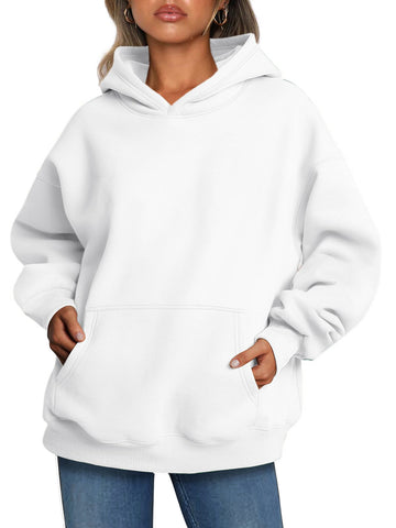 Shine Up Hoodies for Women Fleece Hooded Sweatshirts Oversized Pullover Long Sleeve Ladies Tops with Pocket