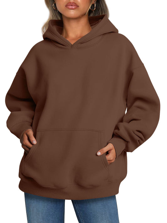 Shine Up Hoodies for Women Fleece Hooded Sweatshirts Oversized Pullover Long Sleeve Ladies Tops with Pocket