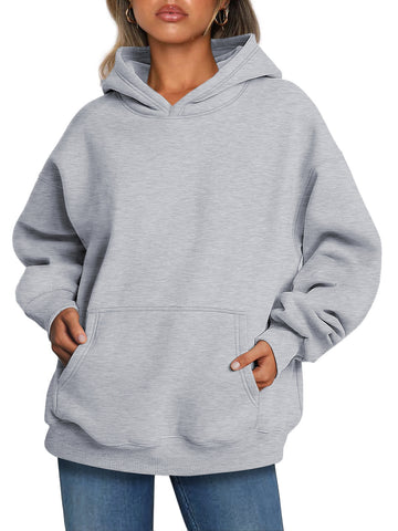 Shine Up Hoodies for Women Fleece Hooded Sweatshirts Oversized Pullover Long Sleeve Ladies Tops with Pocket