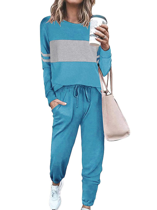 UVN Hoodie Tracksuit for Women Casual Sweatsuit 2Pcs Jogger Set Activewear Outfits with Pockets